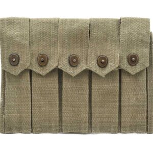 WWII US Thompson 5 Cell Triple Magazine Pouch Reproduction