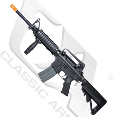 Classic Army Full Metal M4A1 RIS Carbine AEG Airsoft Gun w LiPo Battery & Charger Package