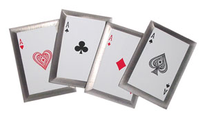 Bladed ACE Throwing Cards 4pc