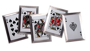 Bladed Royal Flush Throwing Cards 5pc