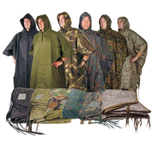 G.I. Style Poncho and Poncho Liner Combo