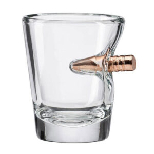 BenShot Bulletproof Shot Glass 1.5oz w Bullet