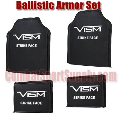 VISM Ballistic Ceramic / PE Armor 10"X12" Level IV and 6"x8" Side Armor Complete Set - Image 2