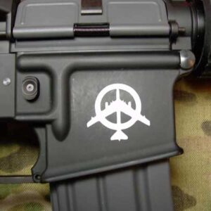 B-52 Peace Sign M4 AR Body Sticker