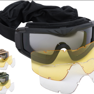 Desert Shield ANSI-Rated Airsoft Goggles with 3 Lens