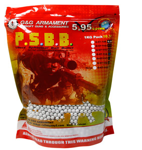 CSS G&G High Grade BBs .28g White - 1kg Bag