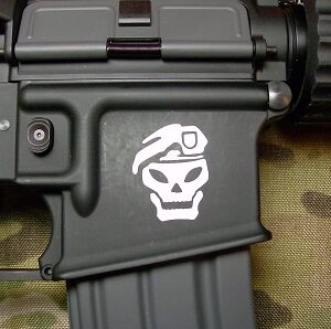 SOG SKULL M4 AR Body Sticker