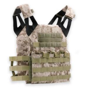 Defcon Tactical Gear Low Profile JPC Style Plate Carrier Vest Desert Digital