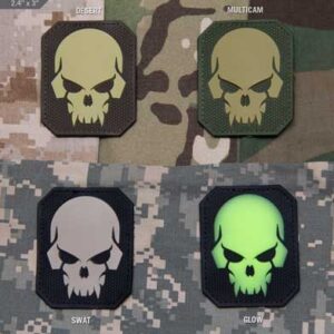 Pirate Skull Large PVC Morale Patch