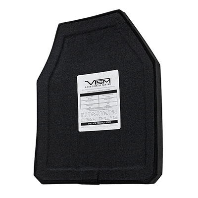 VISM Ceramic PE Ballistic Plate - Shooters Cut 10"X12" Level IV - Image 2