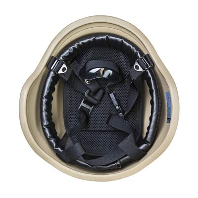 VISM Ballistic Kevlar Helmet Level IIIA w Case TAN - Image 5