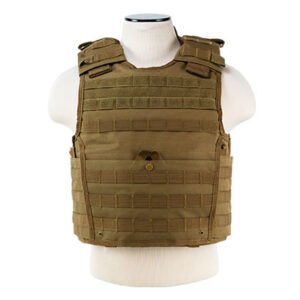 NcStar VISM Molle Expert Plate Carrier Vest Coyote Tan