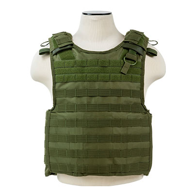 NcStar VISM Molle Quick Release Plate Carrier Vest OD Green - Image 2