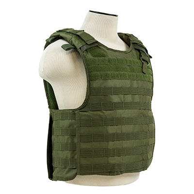 NcStar VISM Molle Quick Release Plate Carrier Vest OD Green