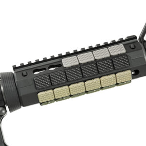 NcStar Vism Rubber M-LOk 1 Slot Rail Cover Guards Black Coyote OD Green
