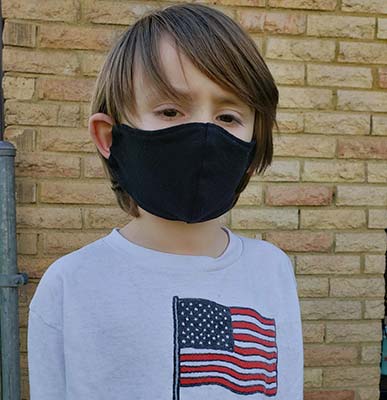 Kids Size Hemp Face Mask with Filter Pocket