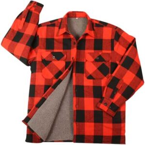 Rothco Extra Heavyweight Buffalo Plaid Sherpa-lined Flannel Shirts