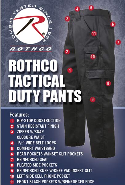 Rothco Khaki Tactical Duty Pants - Image 2