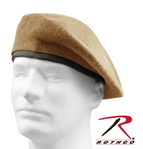 CSS Mil-Spec Inspection Ready Wool Beret Tan  No Flash