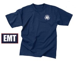 EMT T-Shirt Double Sided Navy Blue
