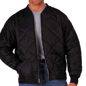 CSS  Rothco Diamond Nylon Quilted Flight Jacket Black