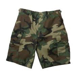 Rothco Long Length BDU Shorts Woodland Camo
