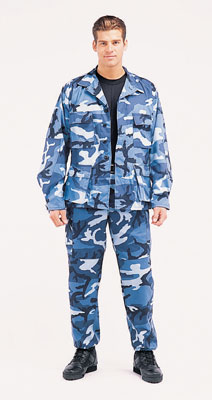 Rothco Sky Blue Camoflauge BDU (Battle Dress Uniform) Jackets