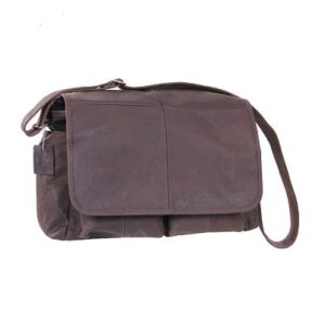 Rothco Brown Leather Classic Messenger Bag