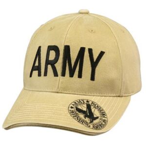 Rothco Vintage Deluxe Army Low Profile Insignia Cap Khaki