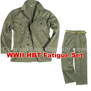 WWII US HBT Fatigue SET Jacket and Pants New Repro
