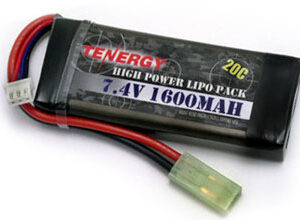 CSS Tenergy LiPO 7.4V 1600mAh 20C Airsoft Battery Pack