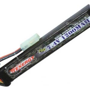 CSS Tenergy 7.4V 1200mAh LiPo 20C Short Stick Airsoft Battery Pack