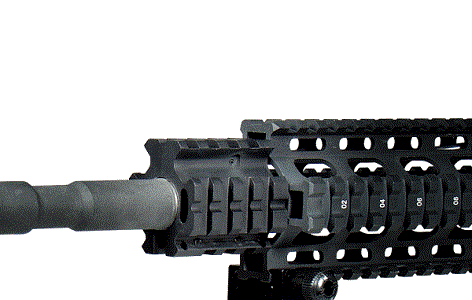 UTG M4 AR15 Low Profile Gas Block Quad Rail Mount - Image 2