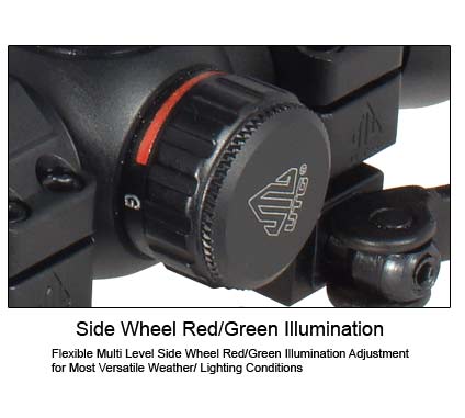 UTG 3-9X32 Bug Buster Scope AO 36-color Mil-dot with Rings - Image 6