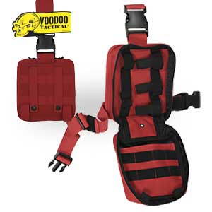 CSS VooDoo Tactical Medical Team Drop Leg EMT Pouch Red