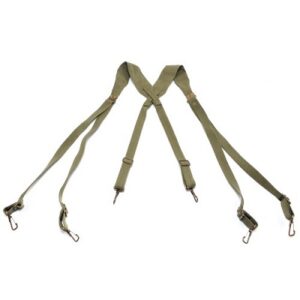 WWII US M1936 Khaki Webbing Suspenders Repro High Quality