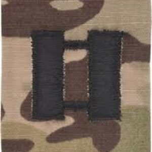 Multicam Embroidered Rank Insignia Captain Hook Back