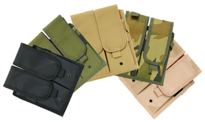 Universal Double Rifle Magazine Pouch Attached with Hook & Loop