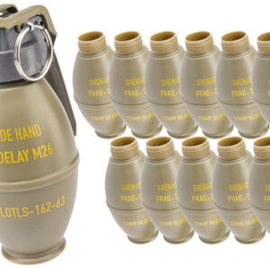 Hokkatsu Thunder B Airsoft M26 Lemon CO2 BB Frag Grenade Simulator 12 Pack